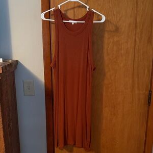 Ultra Flirt Ribbed Rust Top